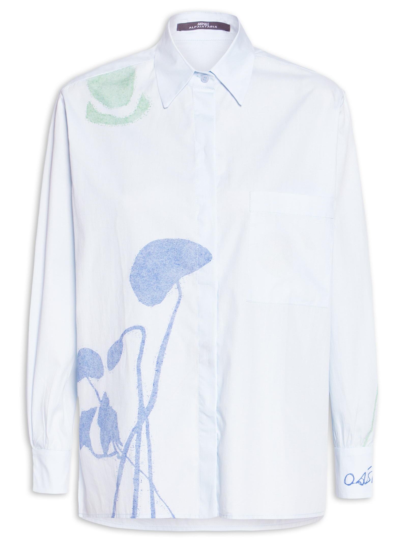 Camisa Feminina Paisagem Oasis Azul Animale