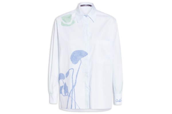 Camisa Feminina Paisagem Oasis - Azul