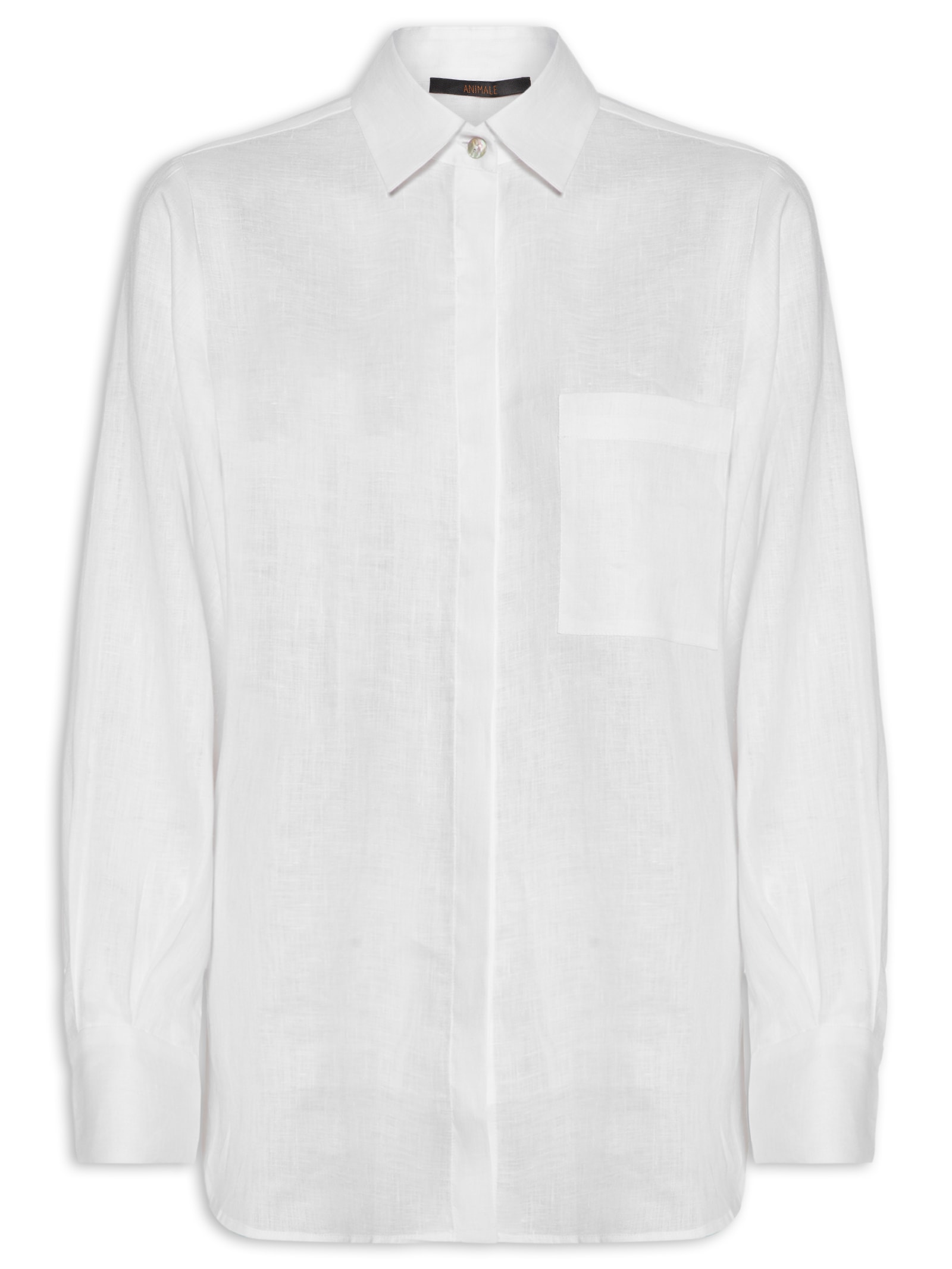 Camisa Feminina Perene Cambraia Branco Animale