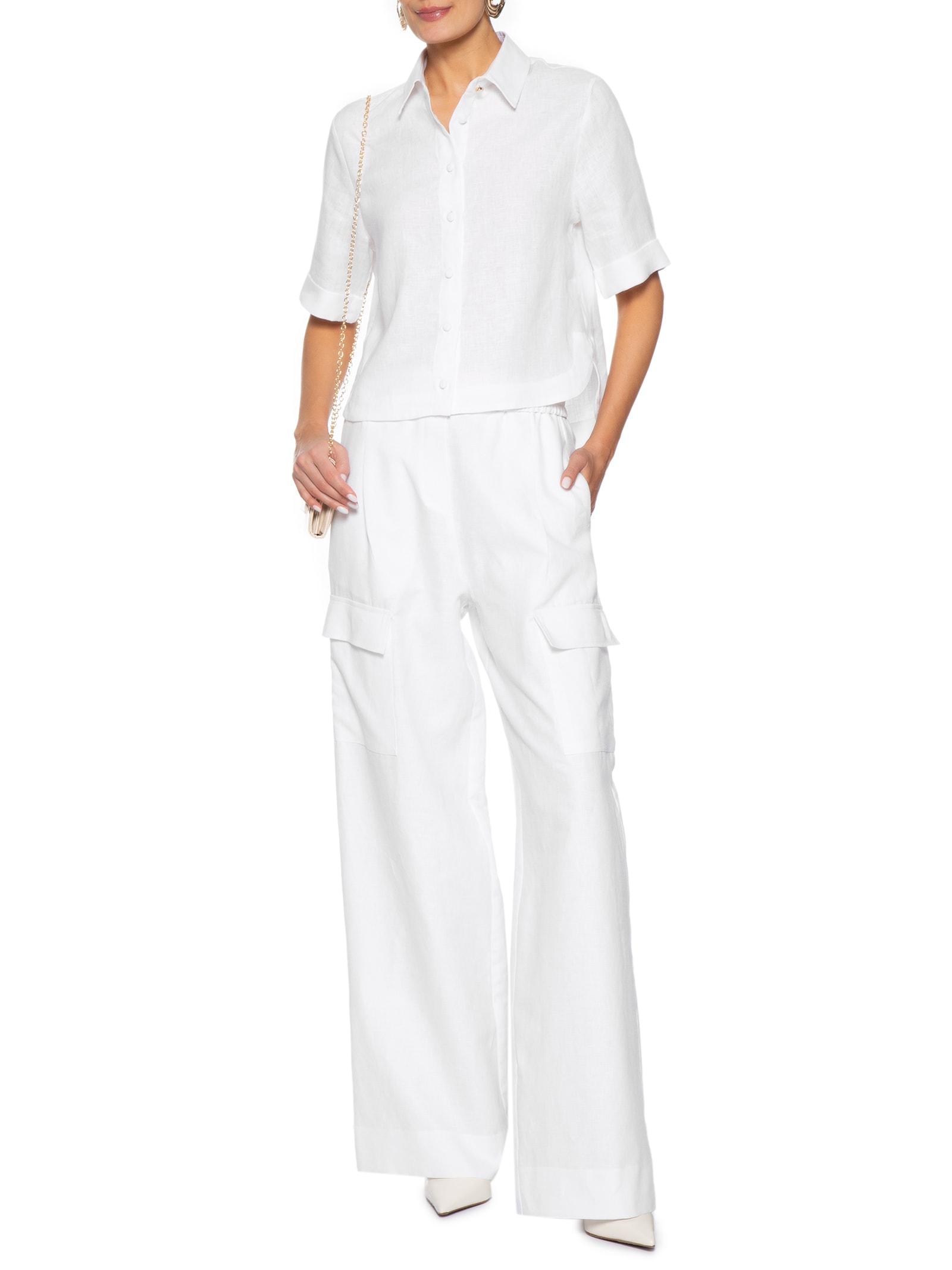 Camisa Feminina Pilar Branco Le Lis