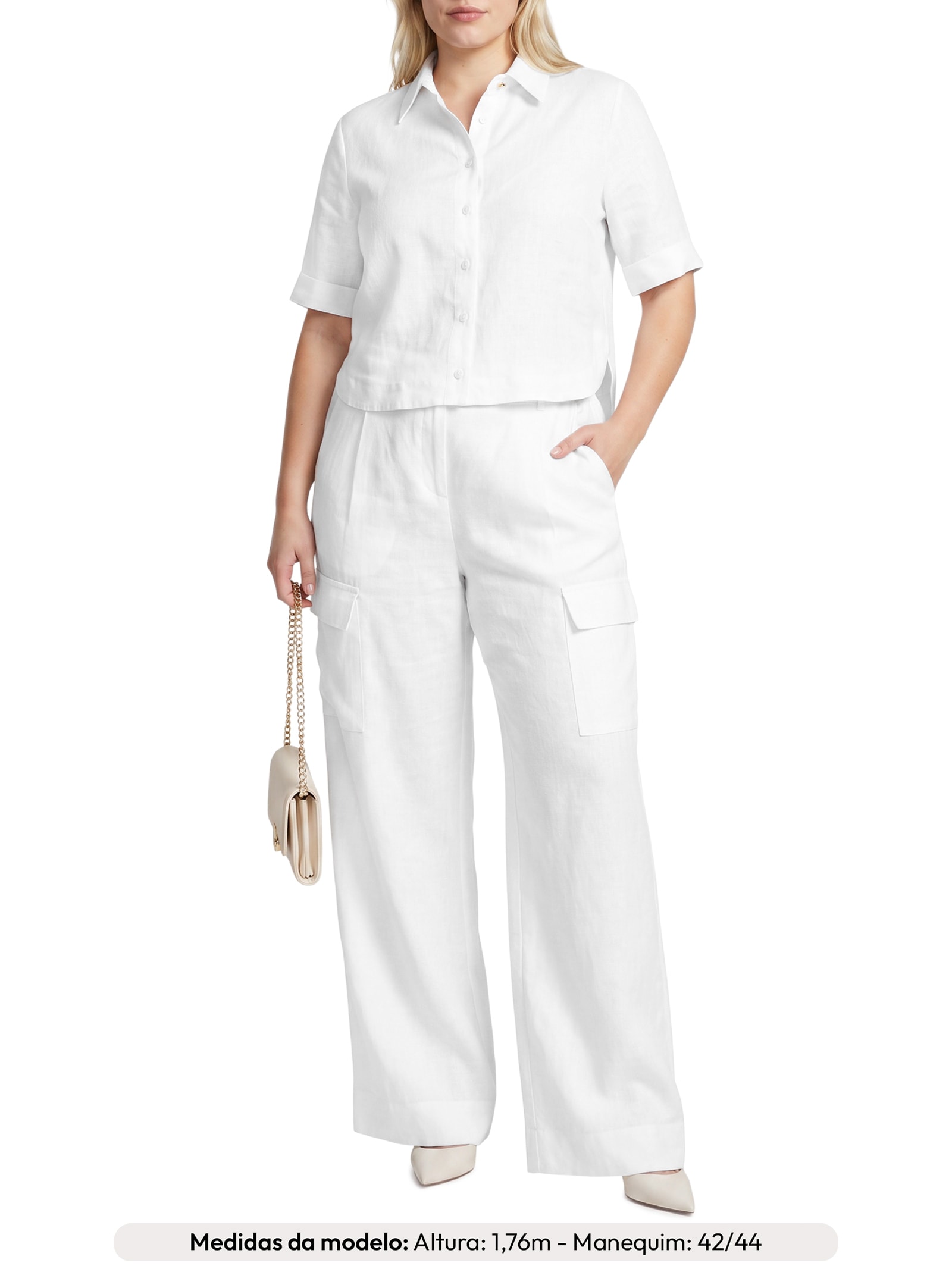 Camisa Feminina Pilar Branco Le Lis
