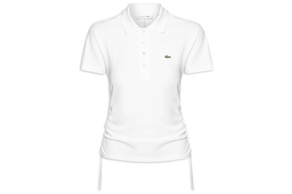 Camisa Feminina Polo Ajustável Piquet Corte Ajustado - Branco