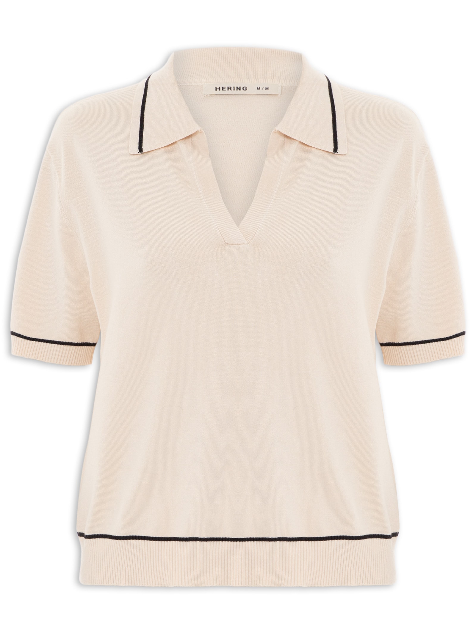 Camisa Feminina Polo Bege Hering