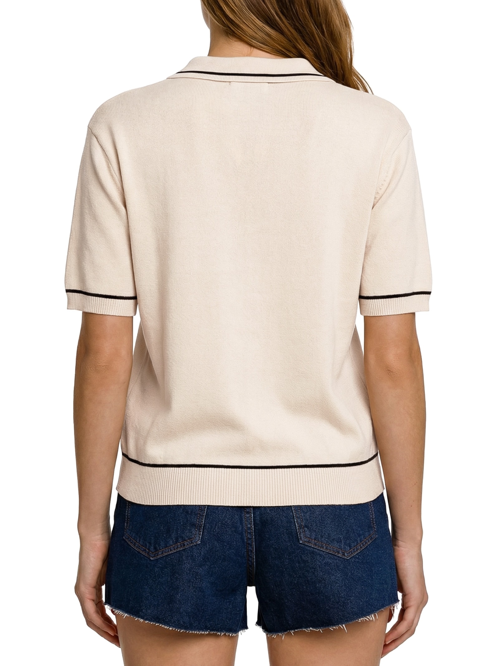 Camisa Feminina Polo Bege Hering