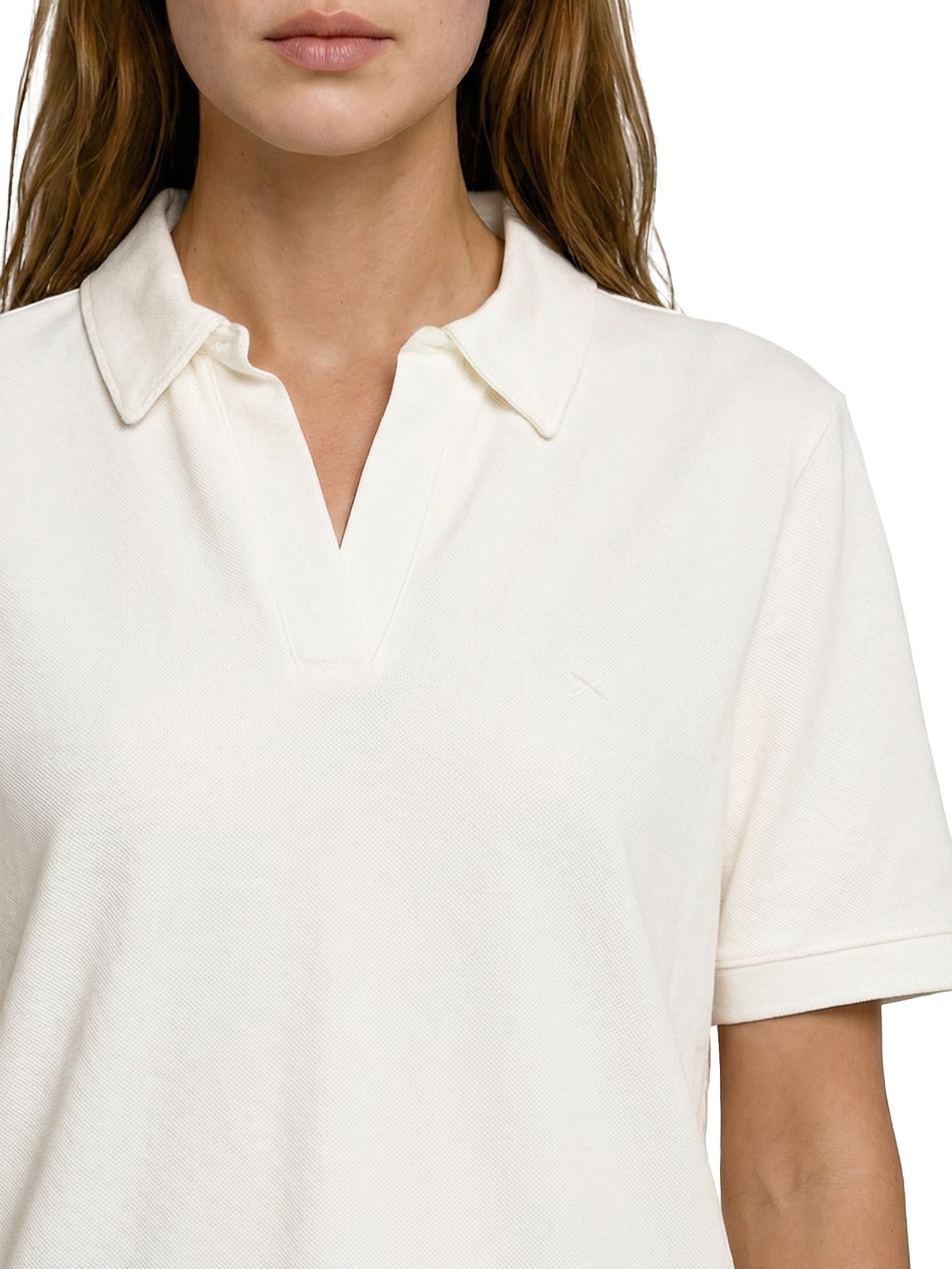 Camisa Feminina Polo Branco Hering