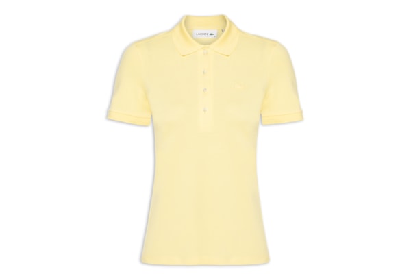 Camisa Feminina Polo Mini-Piqué Stretch Slim Fit - Rosa