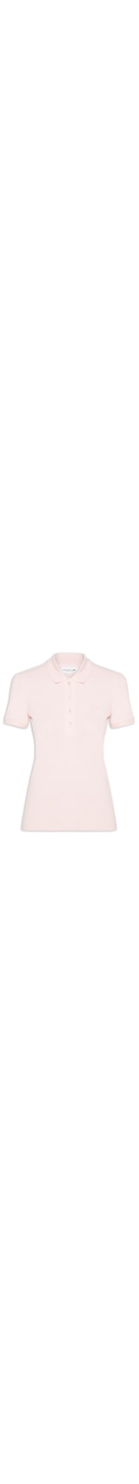 Camisa Feminina Polo Mini-Piqué Stretch Slim Fit - Rosa