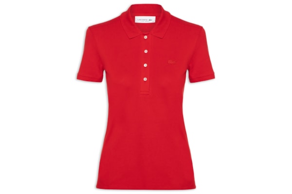 Camisa Feminina Polo Mini-Piqué Stretch Slim Fit - Rosa