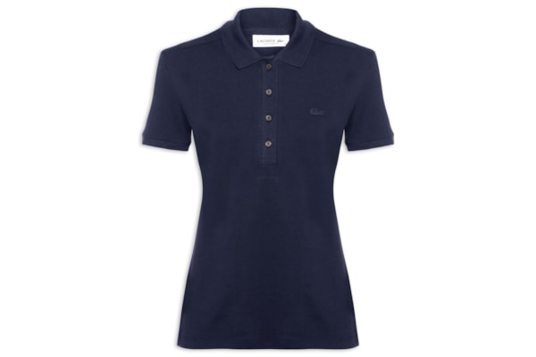 Camisa Feminina Polo Mini-Piqué Stretch Slim Fit - Rosa