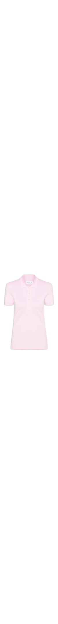 Camisa Feminina Polo Mini-Piqué Stretch Slim Fit - Rosa