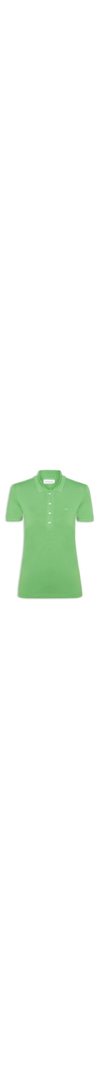 Camisa Feminina Polo Mini-Piqué Stretch Slim Fit - Verde
