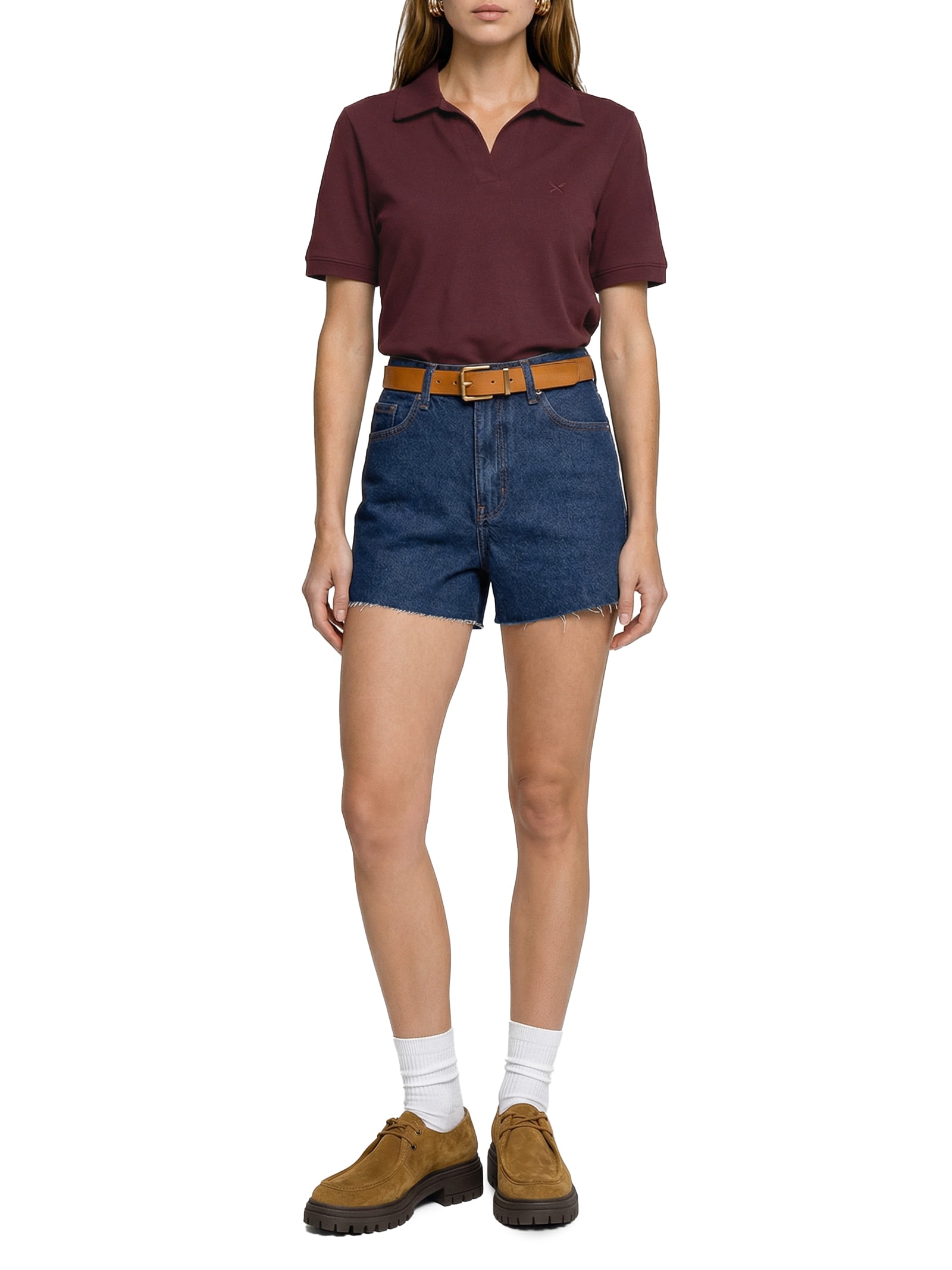 Camisa Feminina Polo MM Vermelho Hering