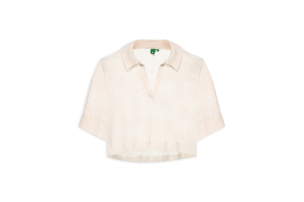 Camisa Feminina Polo Rendinha - Bege