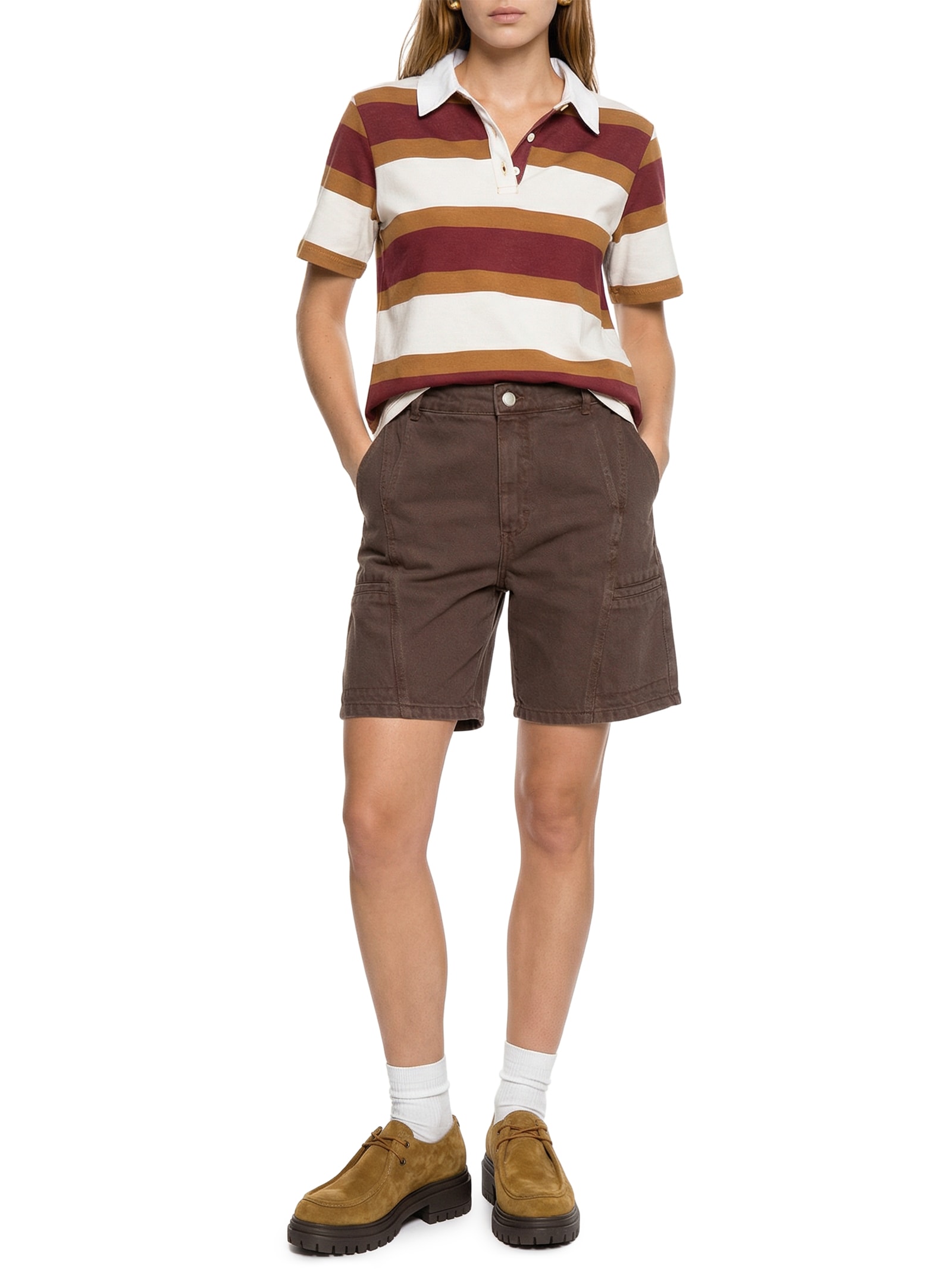 Camisa Feminina Polo Vermelho Hering