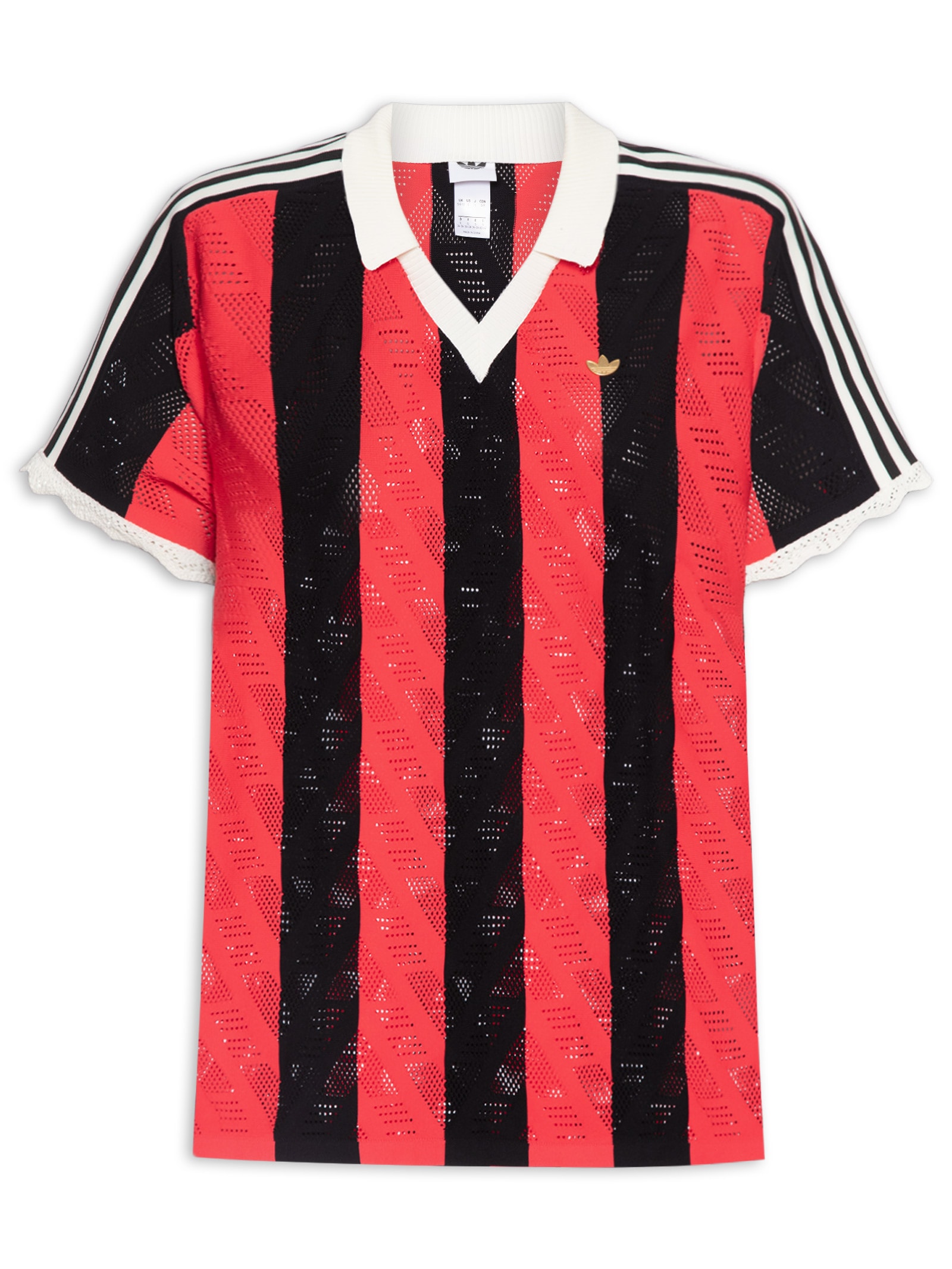 Camisa Feminina Polo Vermelho Adidas Originals