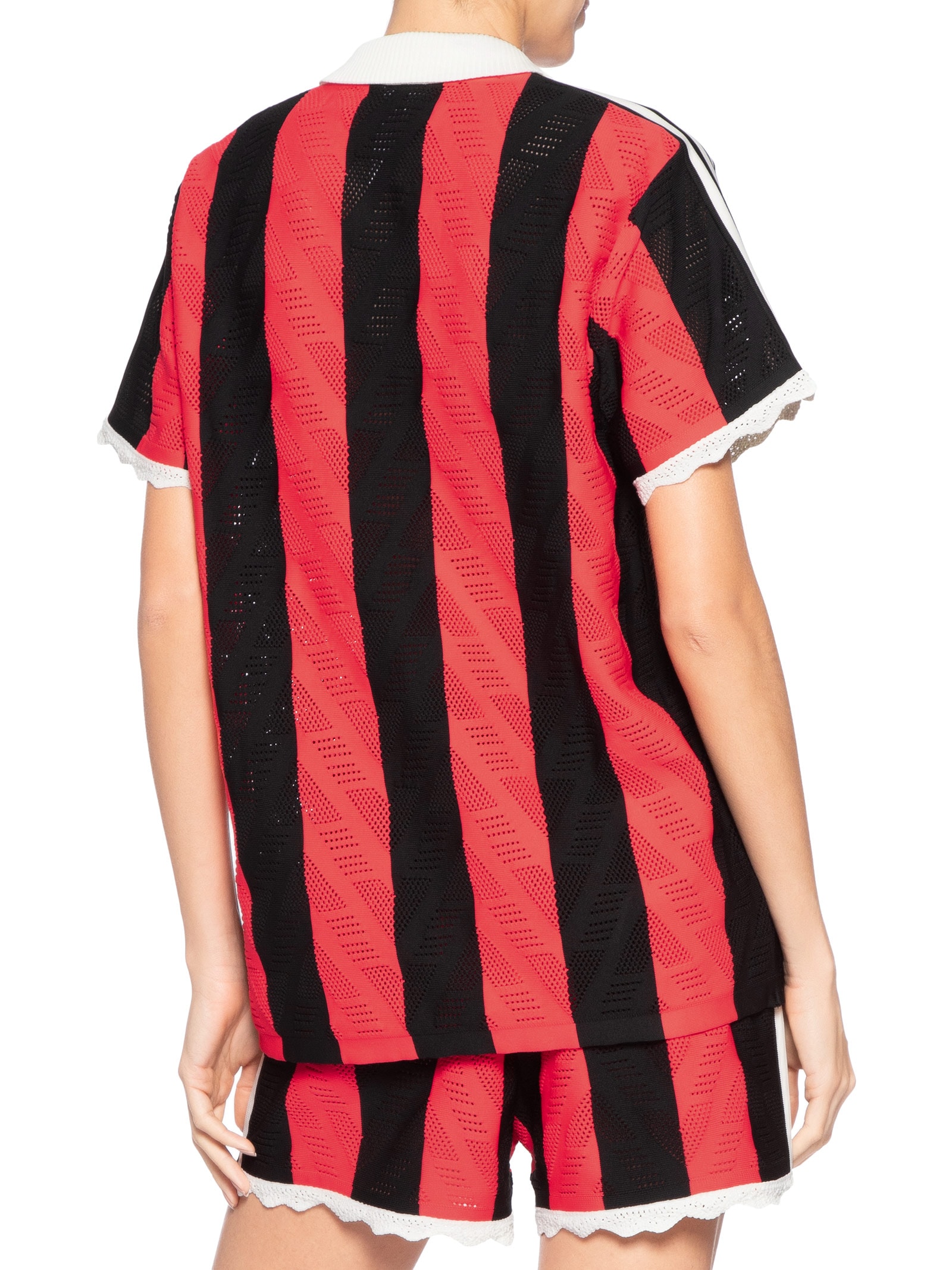 Camisa Feminina Polo Vermelho Adidas Originals