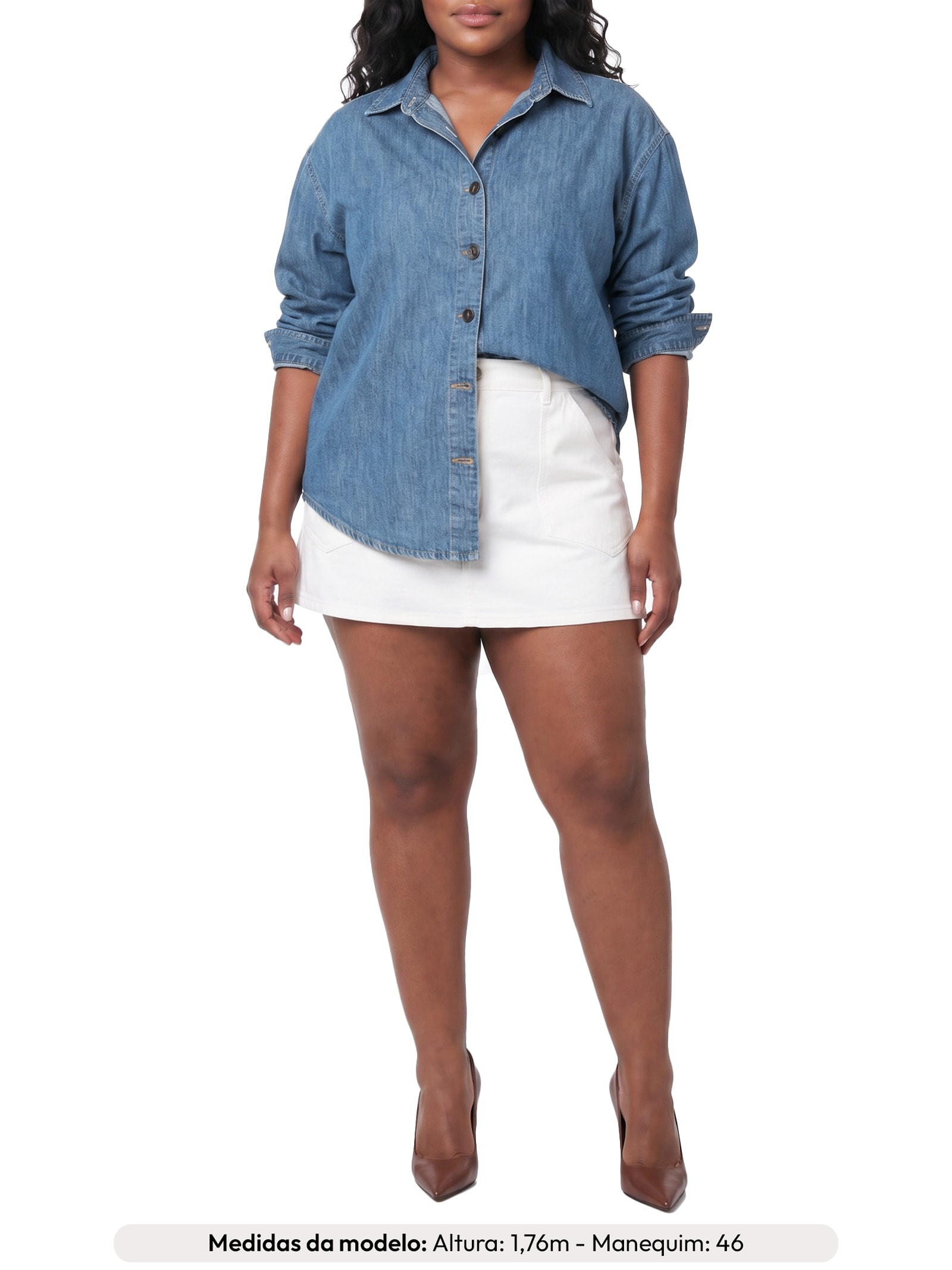 Camisa Feminina Pri Azul Le Lis