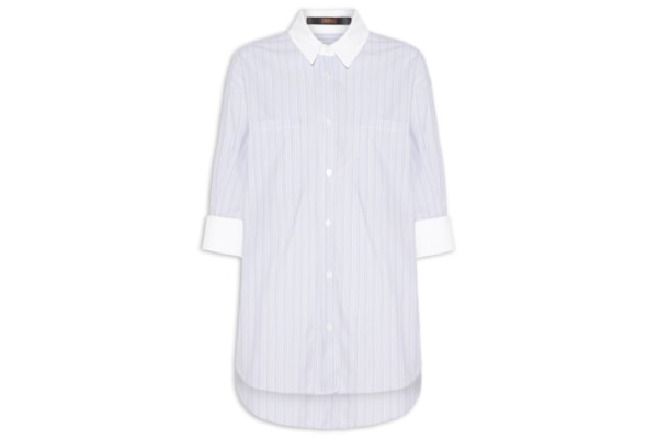 Camisa Feminina Punho - Azul