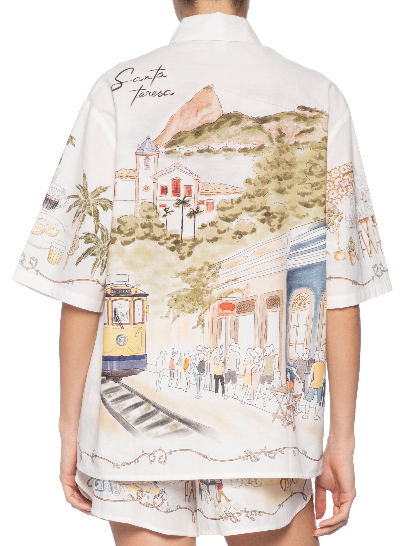 Camisa Feminina Rio A Dentro Off White Farm
