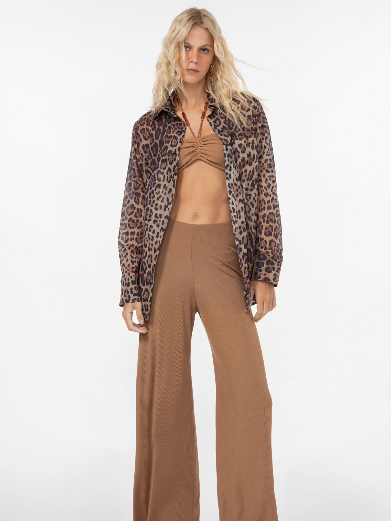 Camisa Feminina Sabrina Animal Print Triya