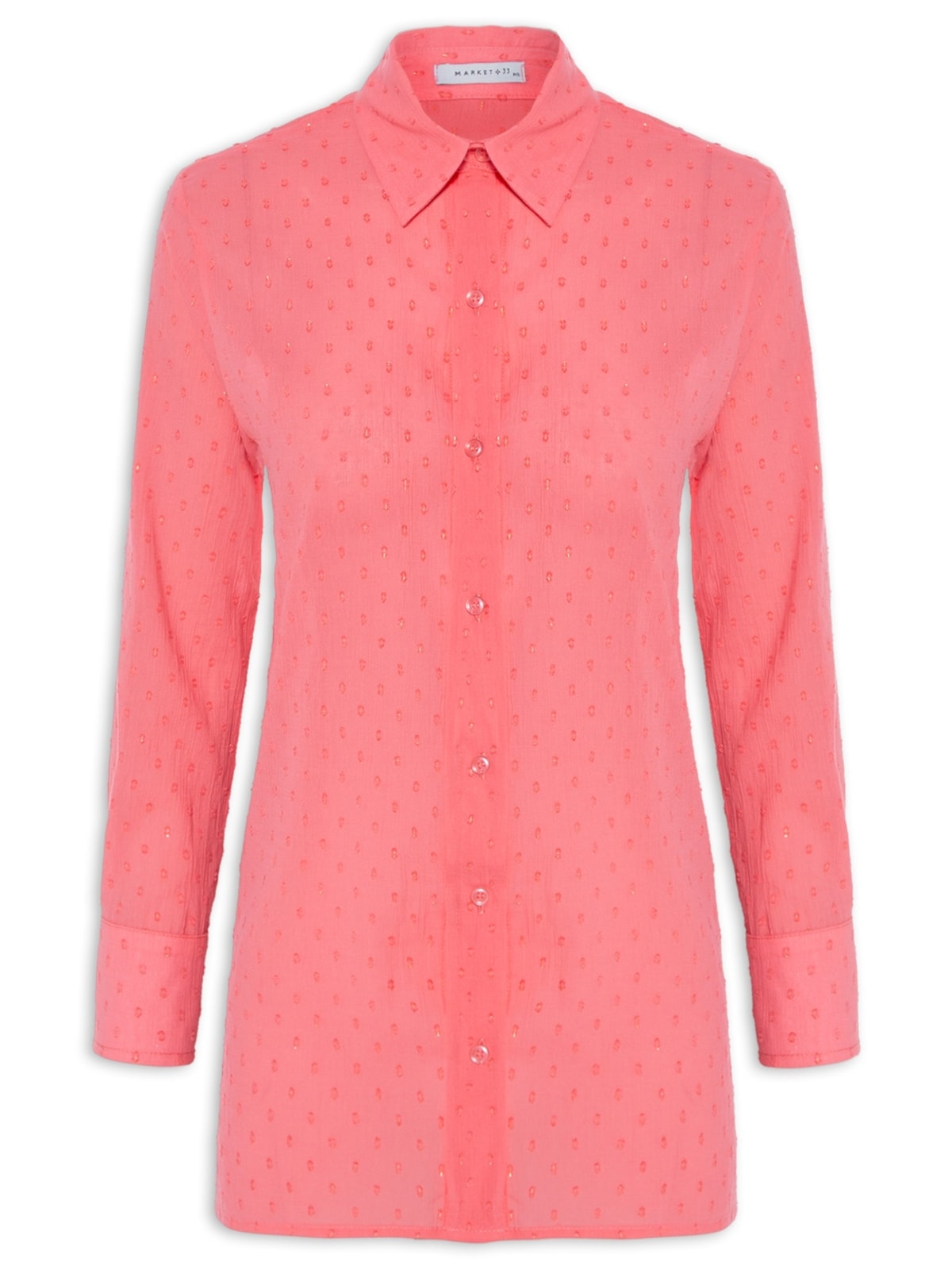 Vista 2 Camisa Feminina Saída de Praia ROSA ROSA