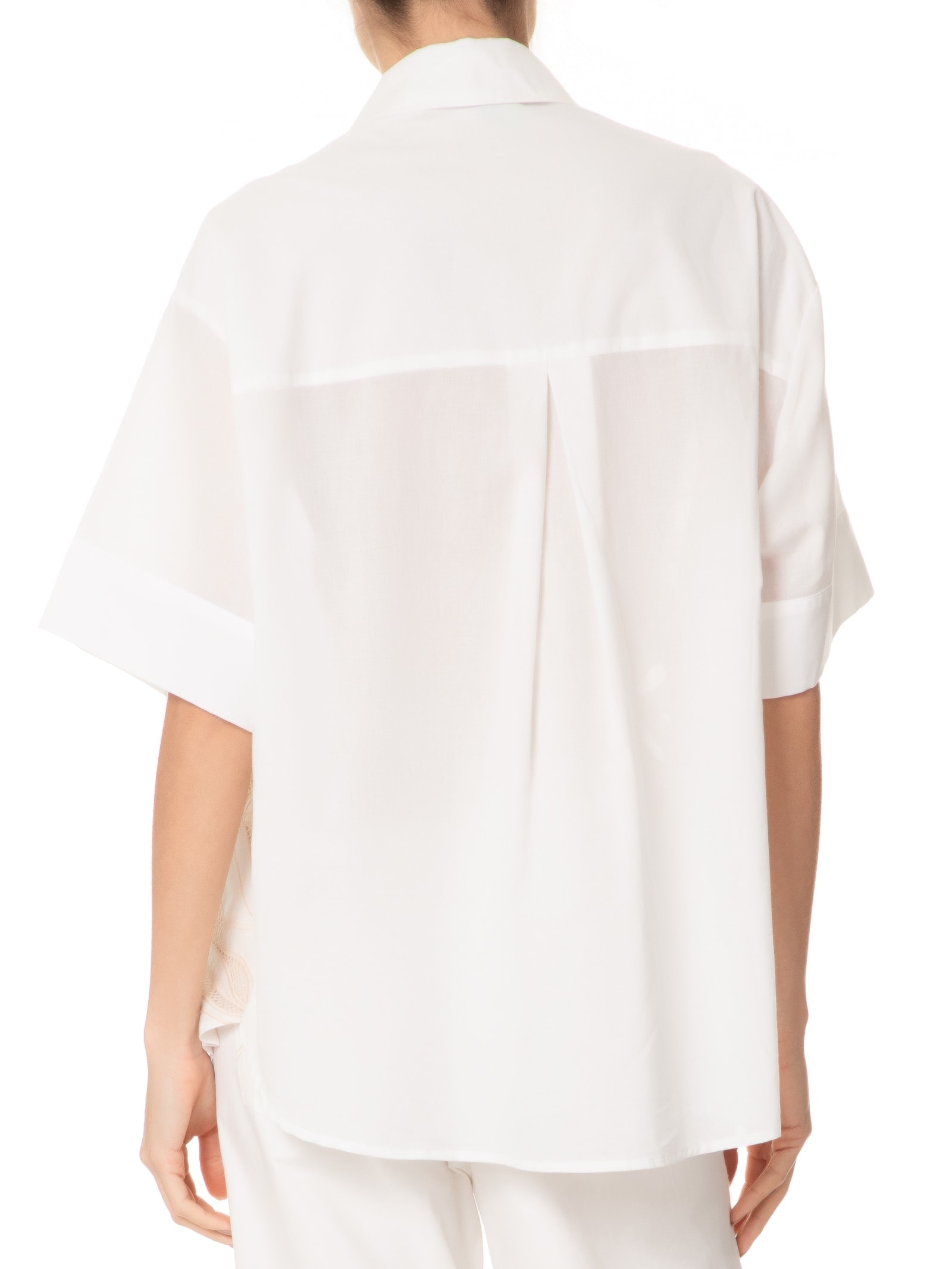 Camisa Feminina Sarja Artesanal Richelieu Off White Farm