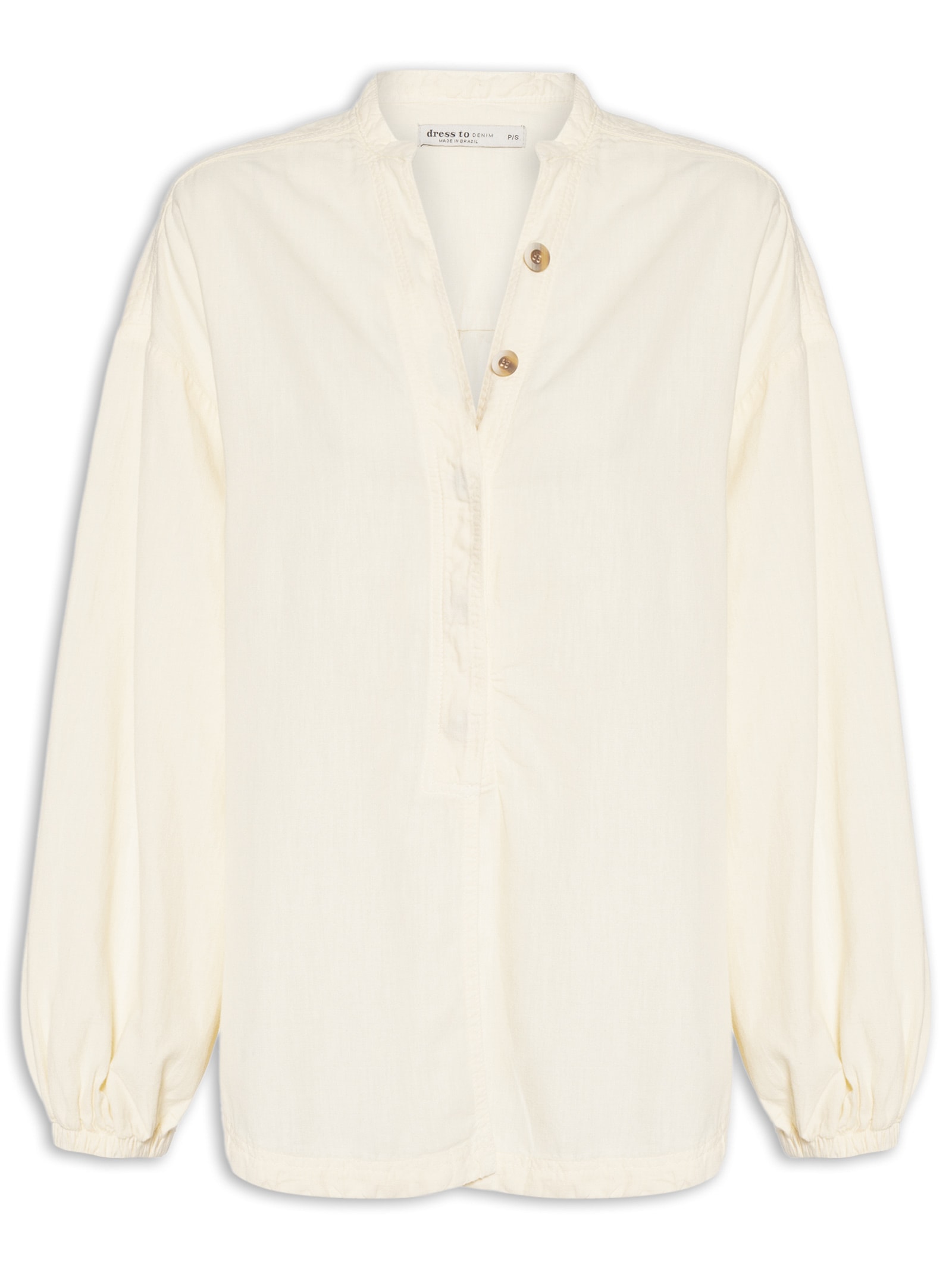 Camisa Feminina Sarja Cânhamo – Amarelo Dress To