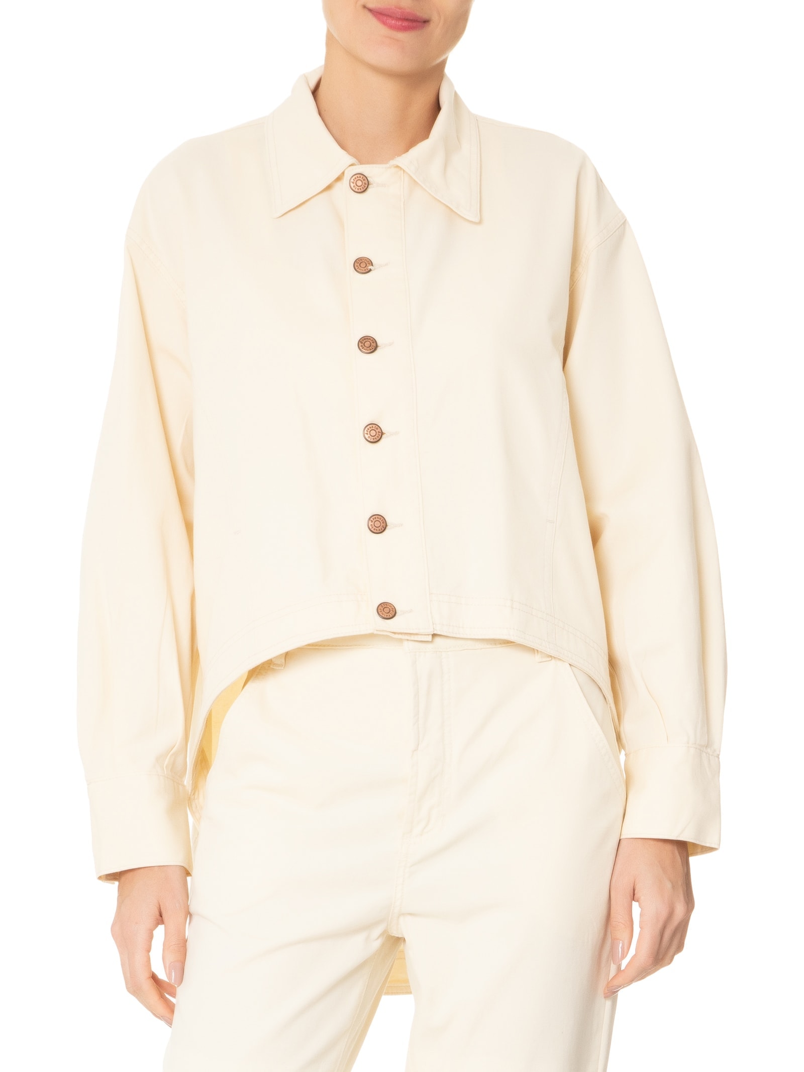 Camisa Feminina Sarja Color Amarelo Dress To