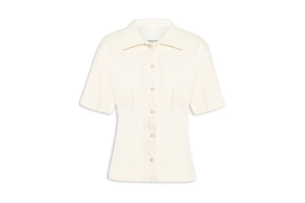 Camisa Feminina Sarja Manga Curta - Off White