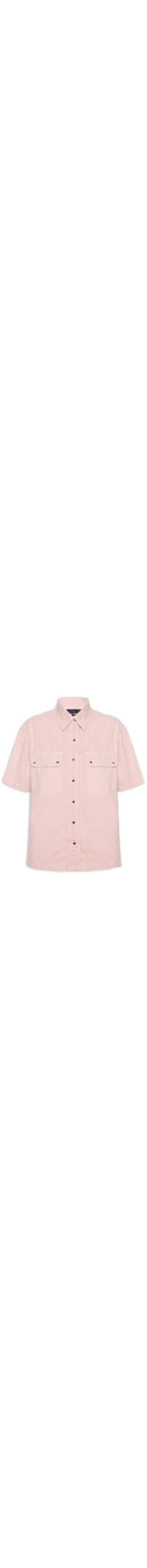 Camisa Feminina Sarja Manga Curta - Rosa