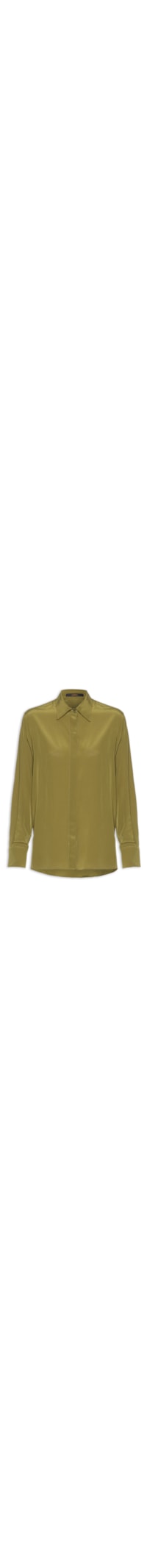 Camisa Feminina Seda Ampla Figo - Verde