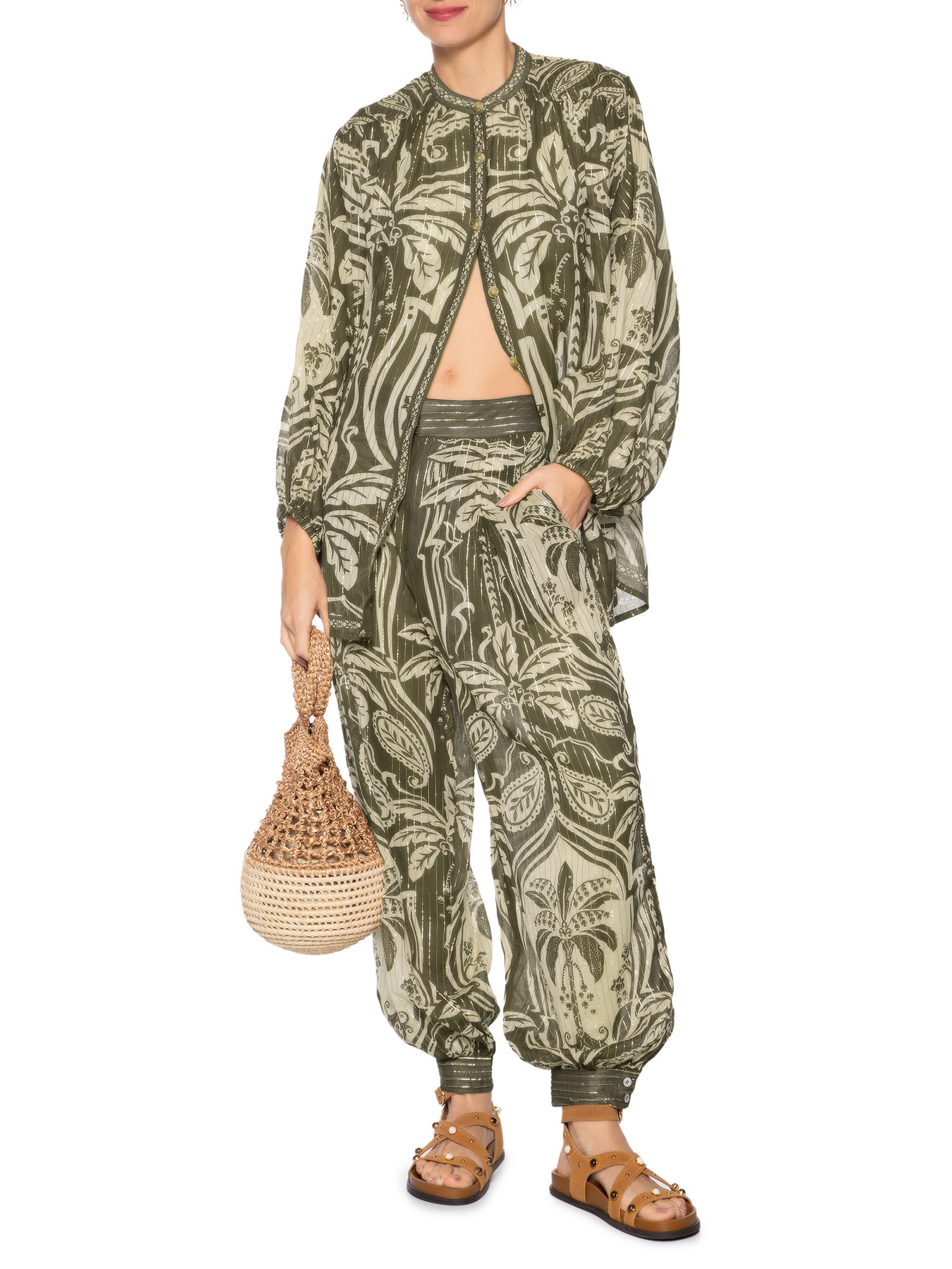 Camisa Feminina Serra Tropical Verde Farm