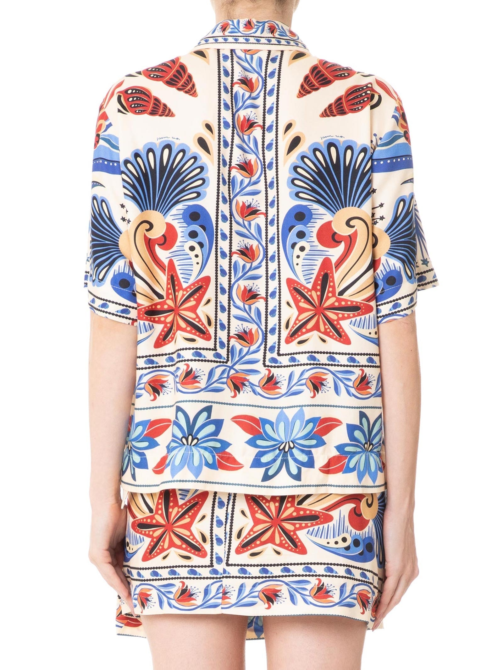 Camisa Feminina Sonho De Mar Azul Farm