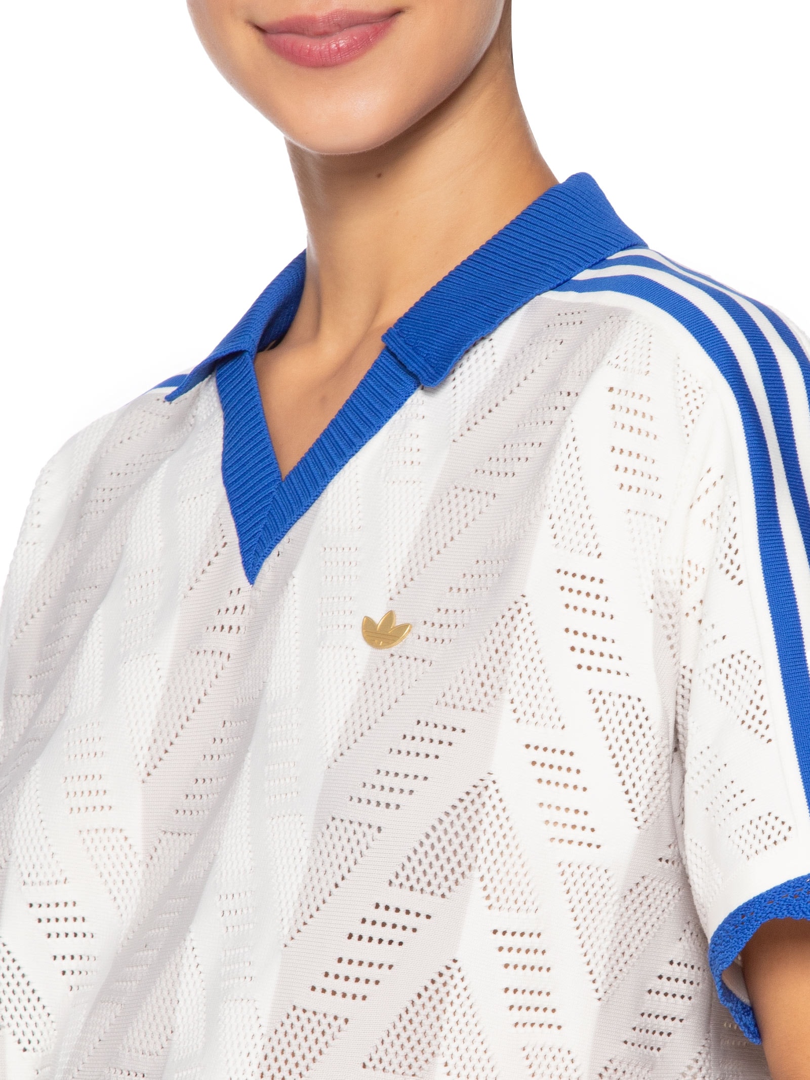 Camisa Feminina Ss Polo T Branco Adidas Originals