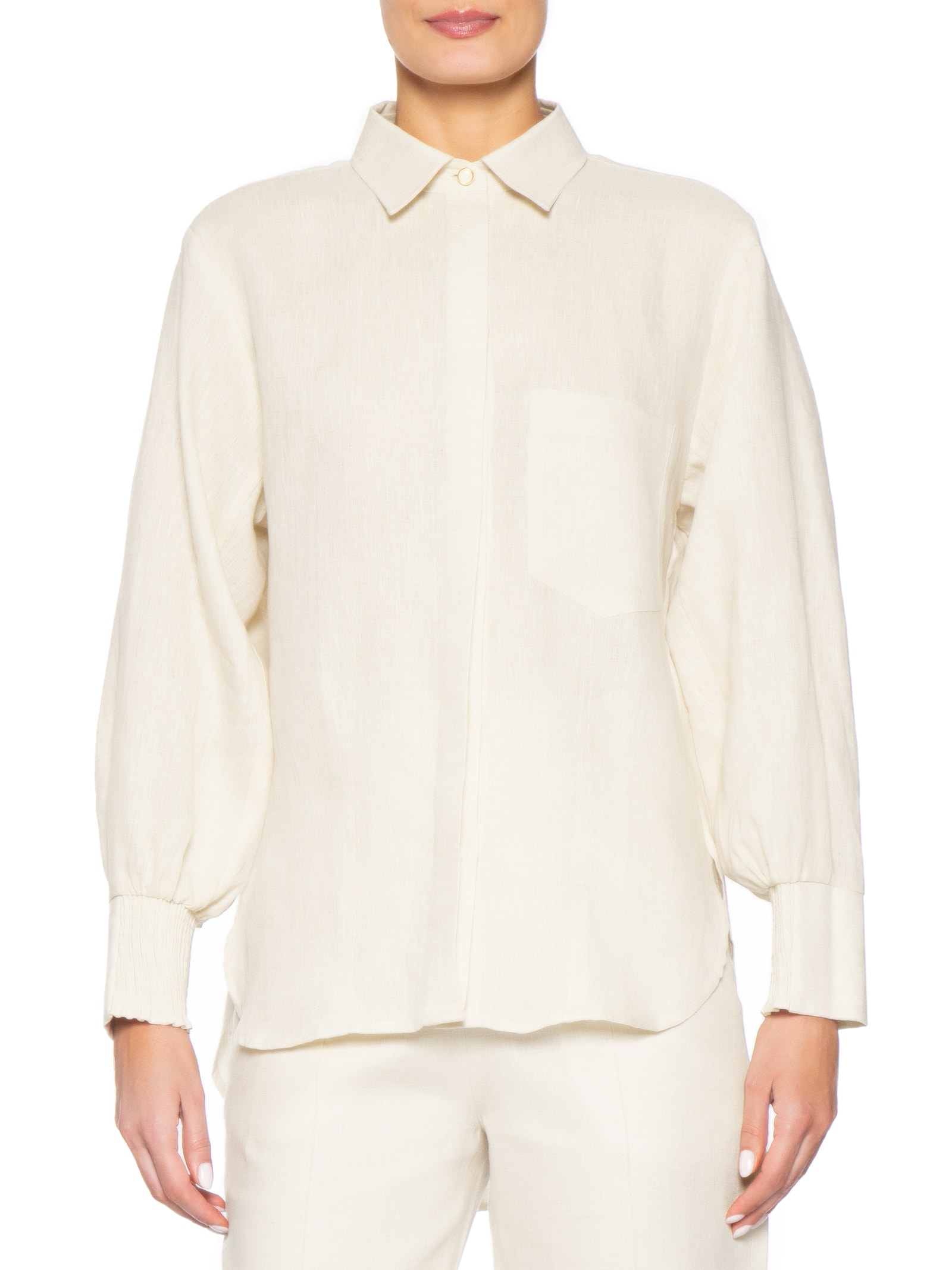 Camisa Feminina Suzana Bege Le Lis