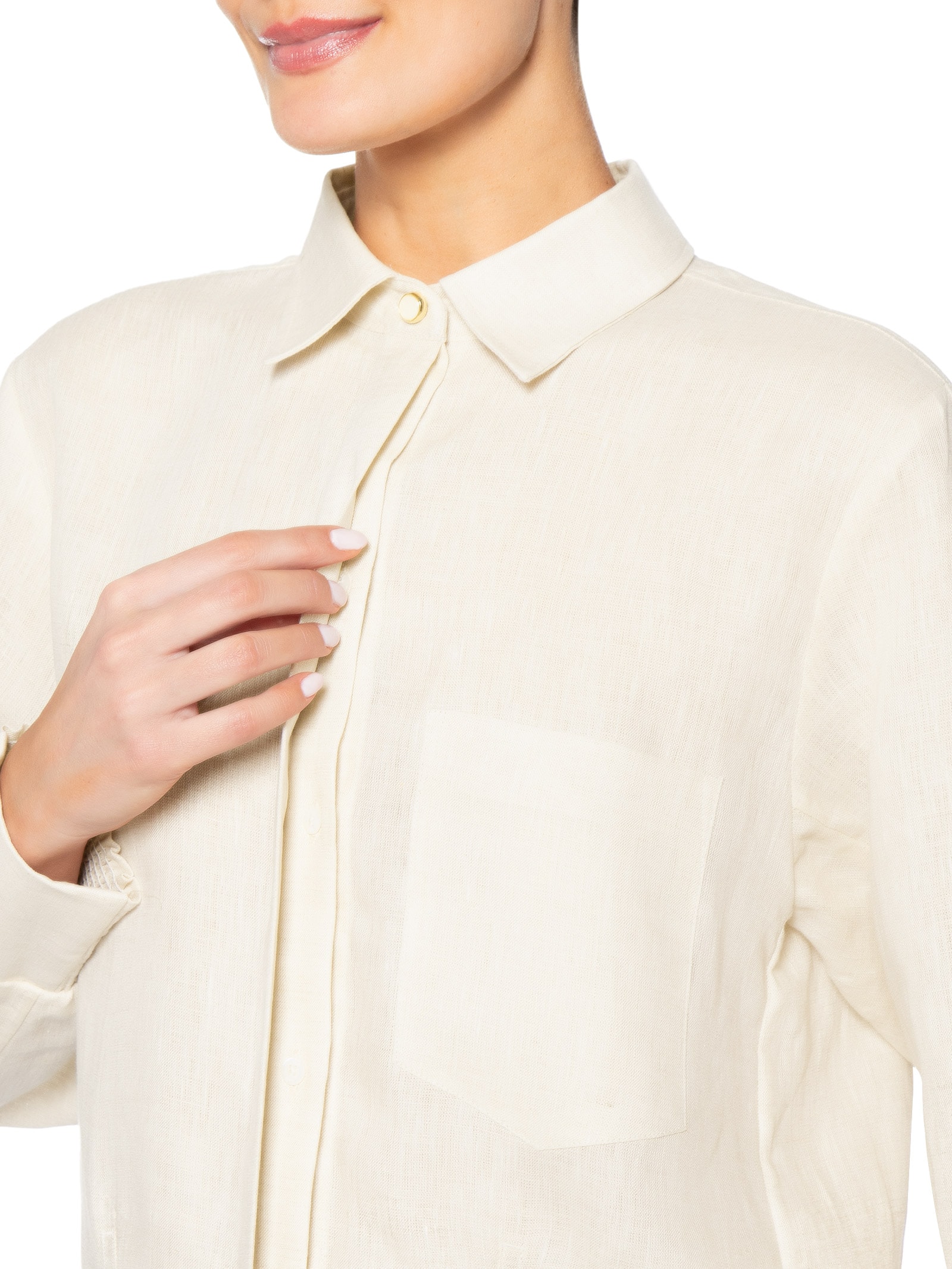 Camisa Feminina Suzana Bege Le Lis