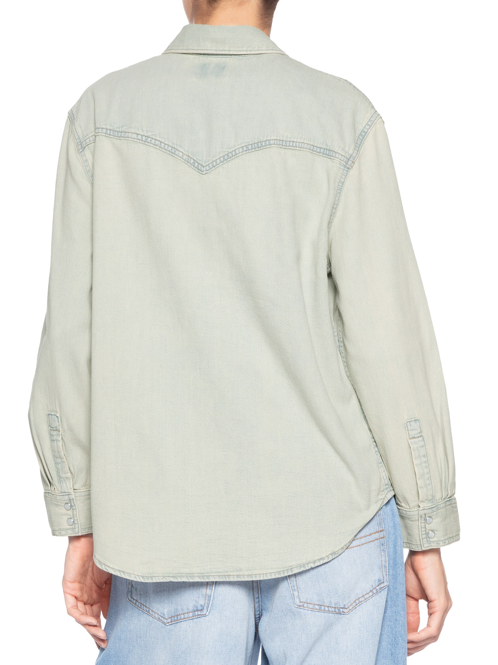 Camisa Feminina Teodora Western Shirt Azul Levi's