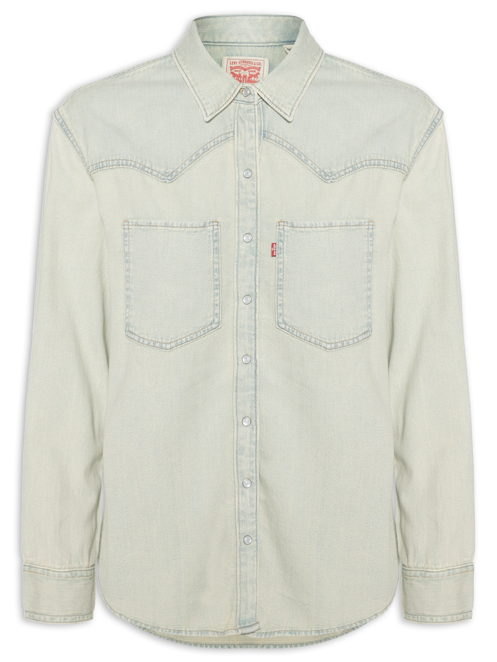 Camisa Feminina Teodora Western Shirt Azul Levi's