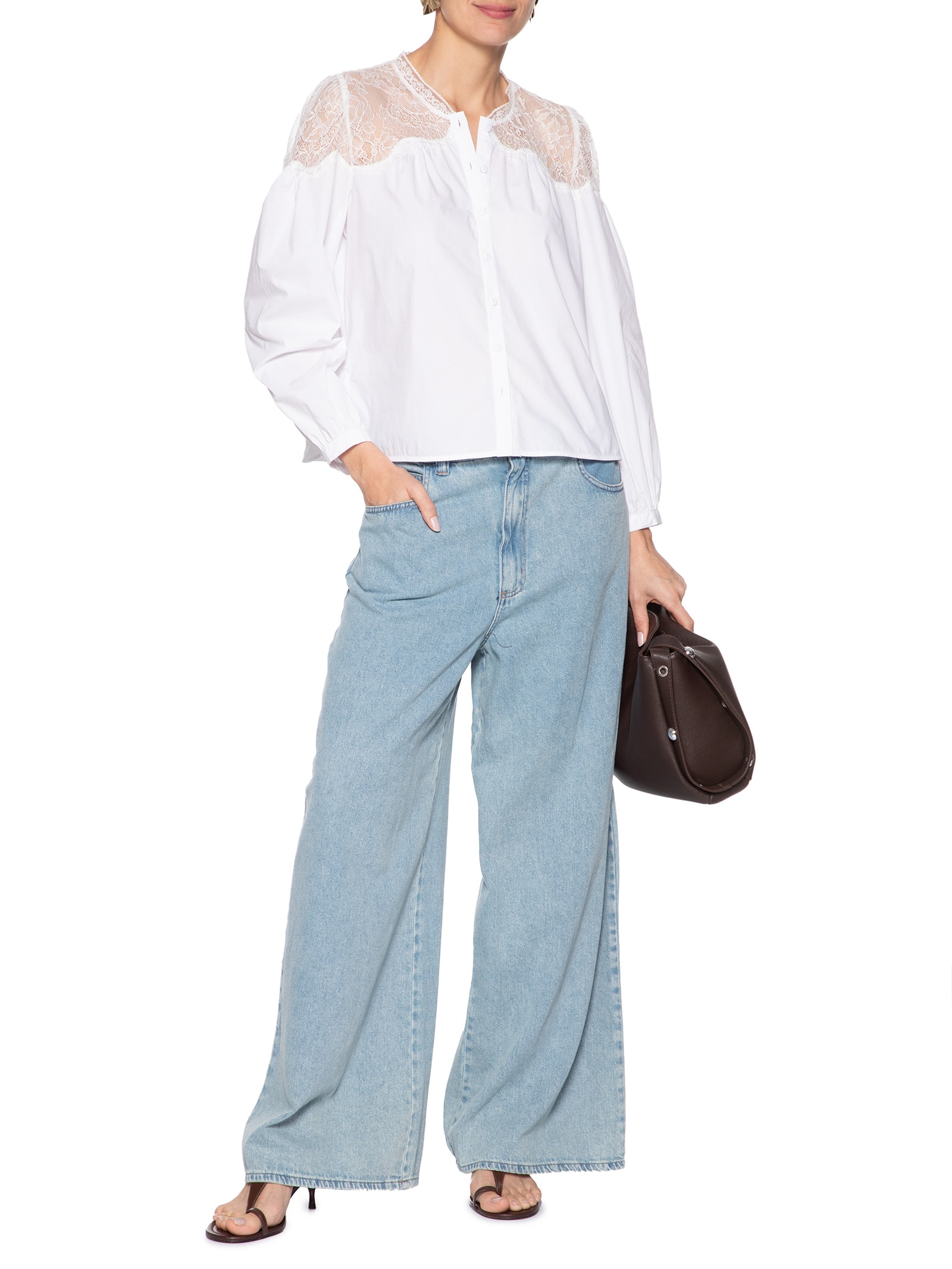 Camisa Feminina Thalita Branco Le Lis