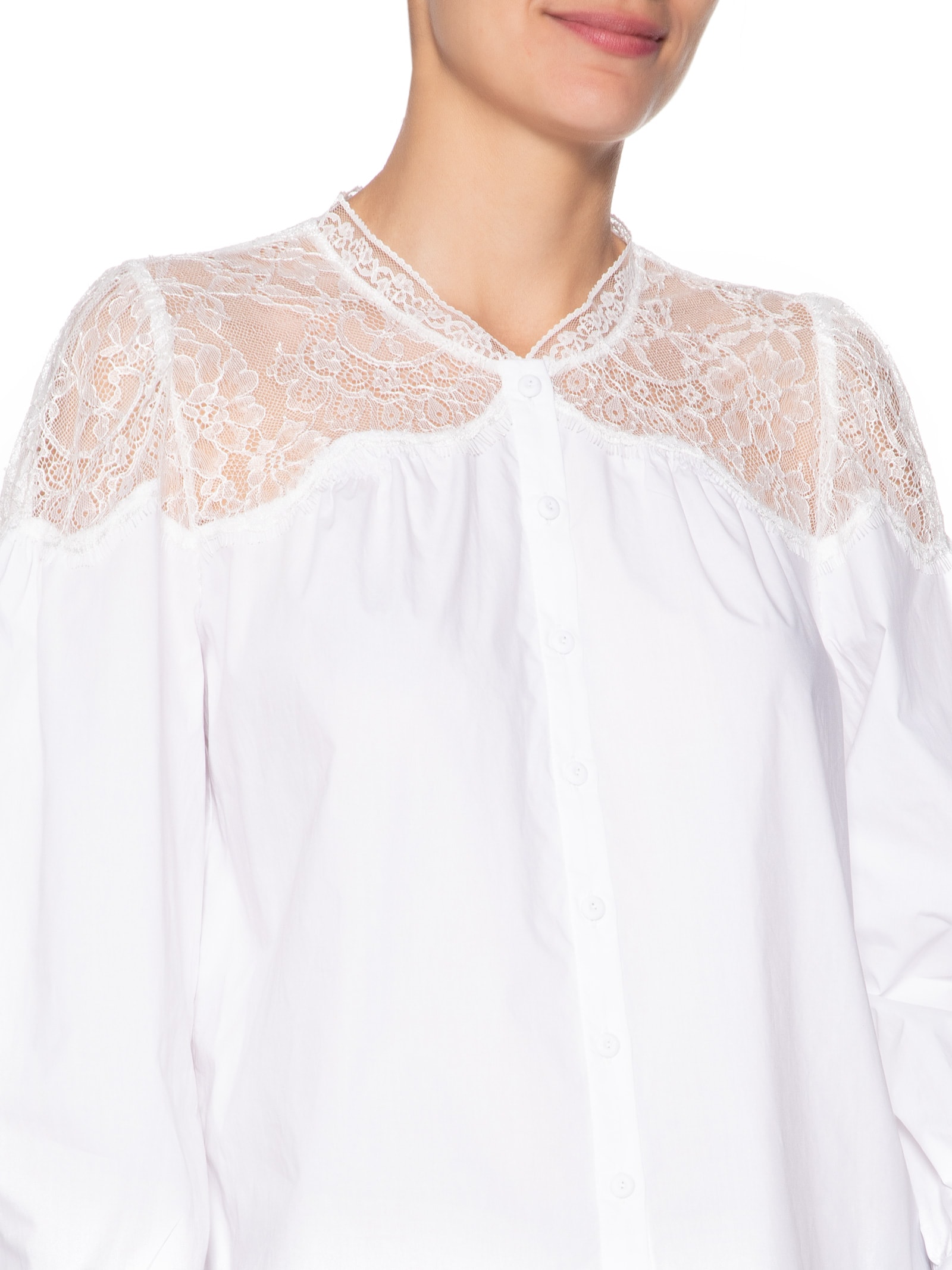 Camisa Feminina Thalita Branco Le Lis