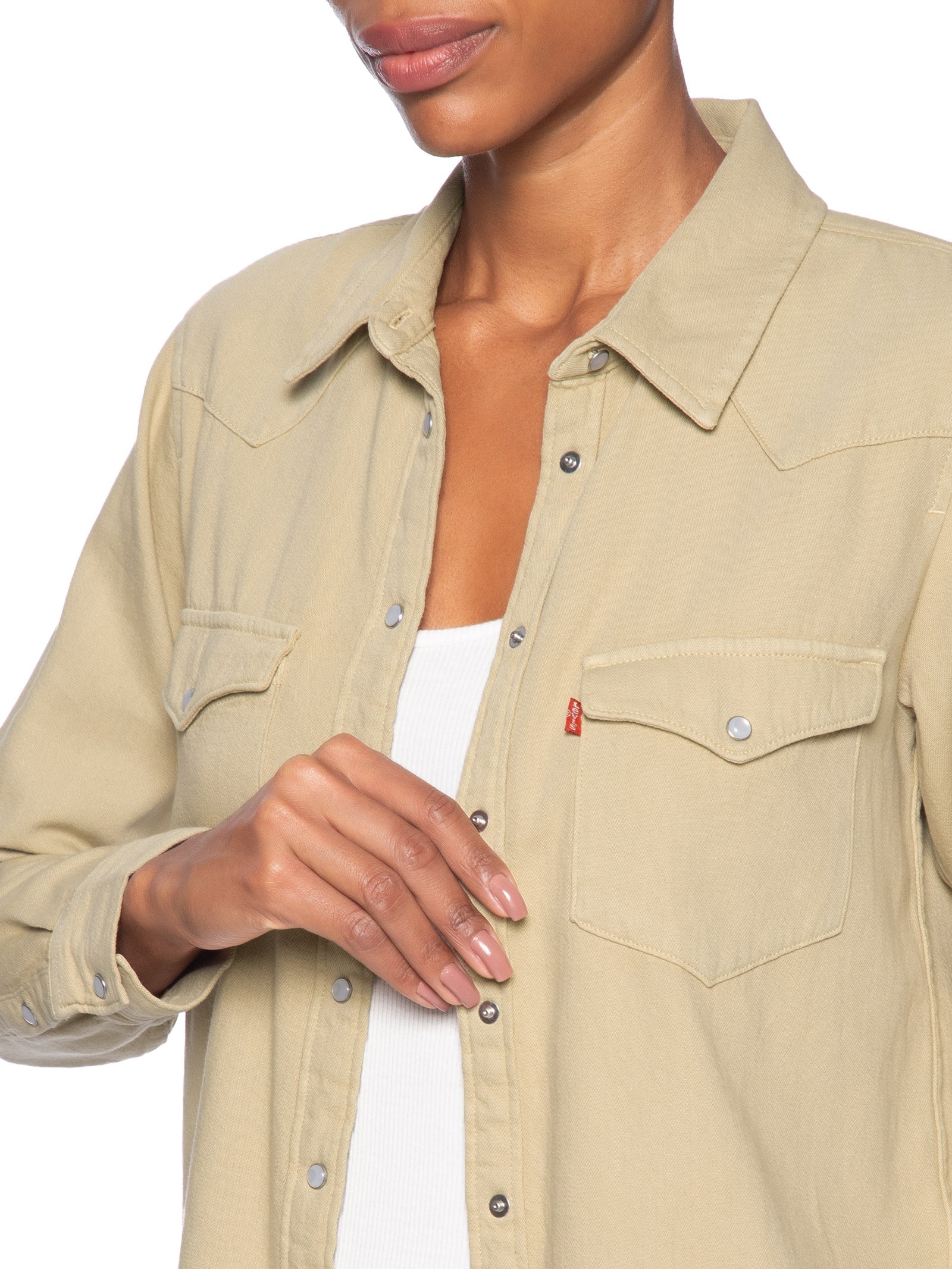 Camisa Feminina The Ultimate Western Bege Levi's