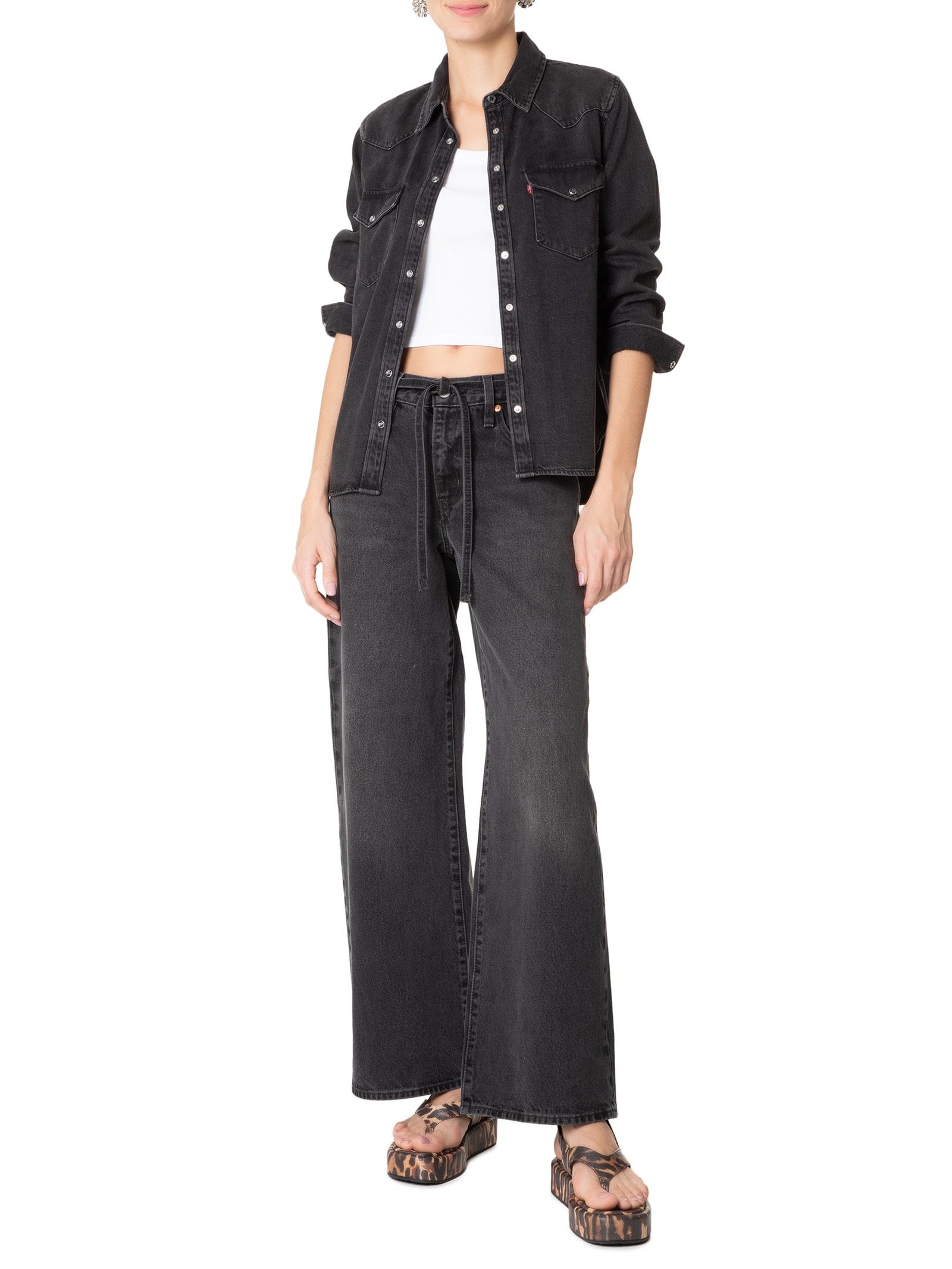 Camisa Feminina The Ultimate Western Preto  Levi's