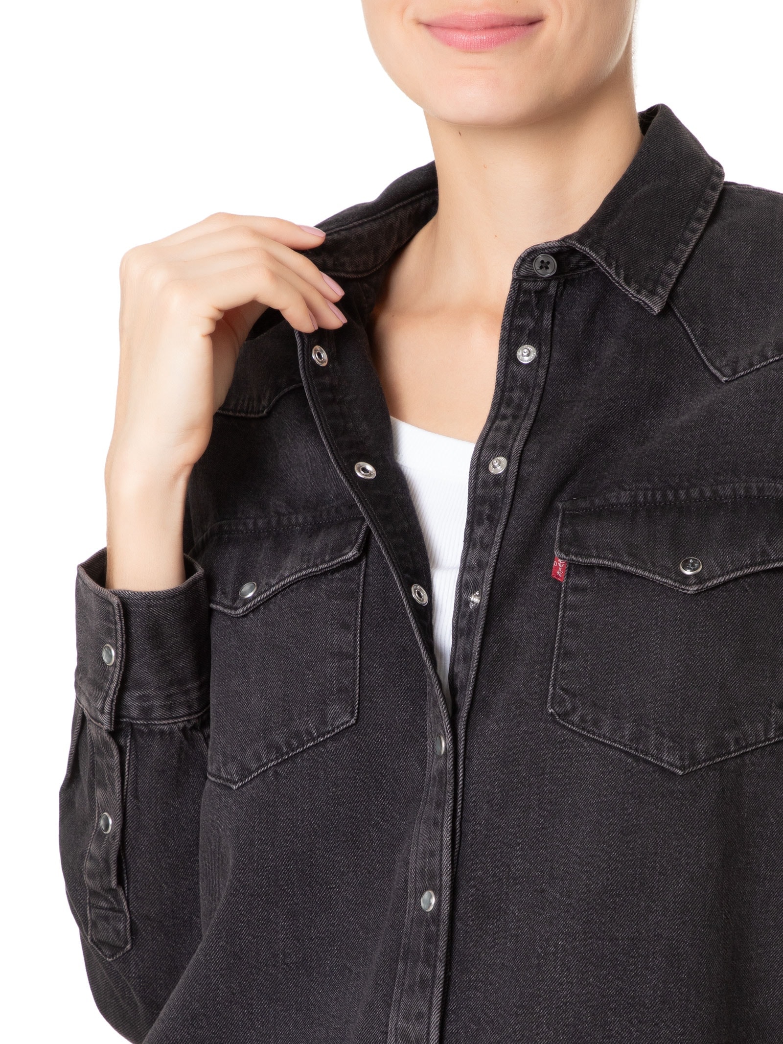 Camisa Feminina The Ultimate Western Preto  Levi's