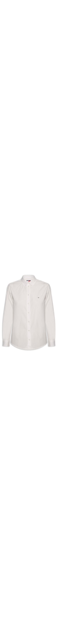 Camisa Feminina Tjd Reg Pinstripe Poplin Shirt - Branco