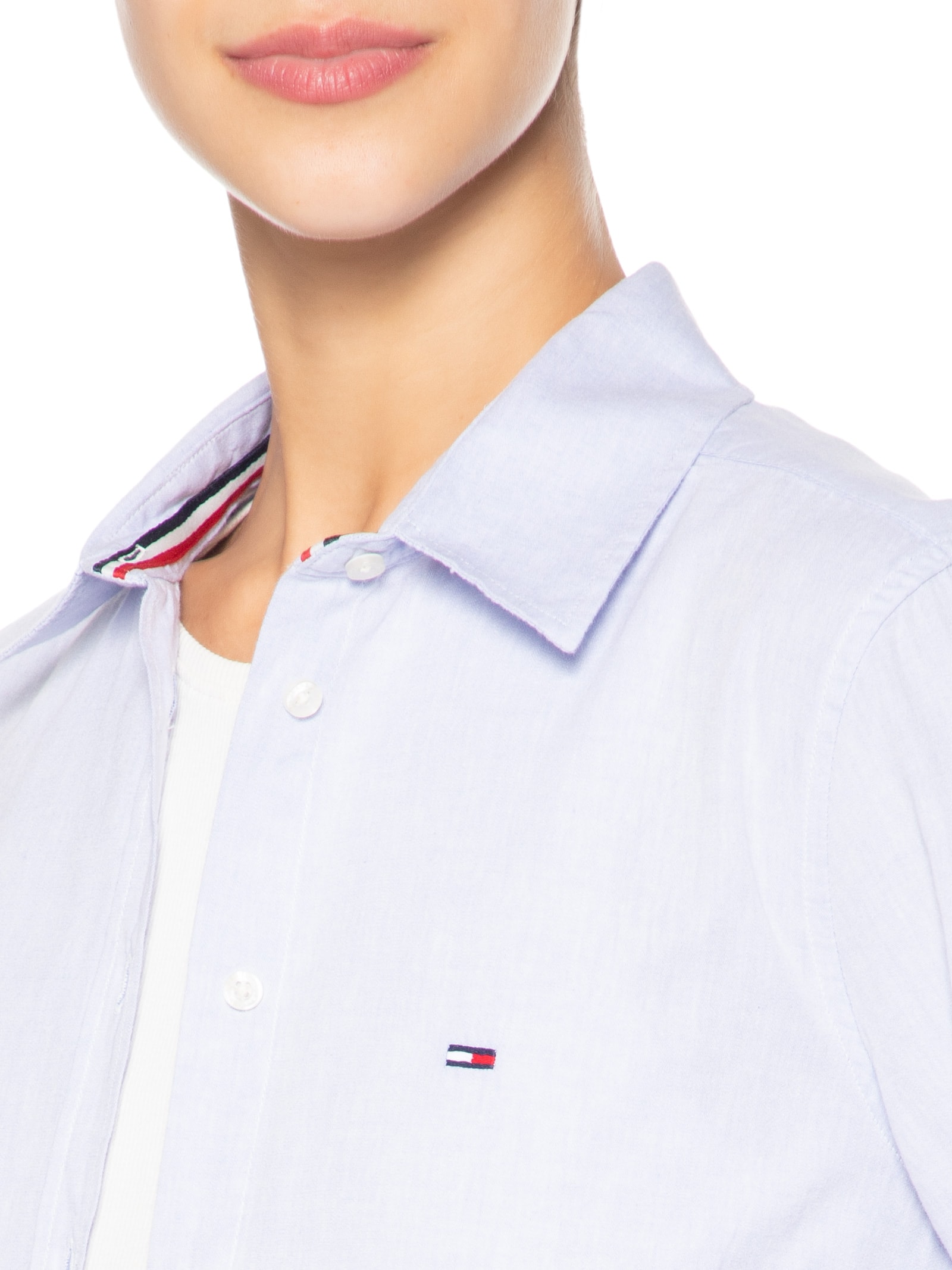 Camisa Feminina Tjw Original Shirt Azul Tommy Jeans
