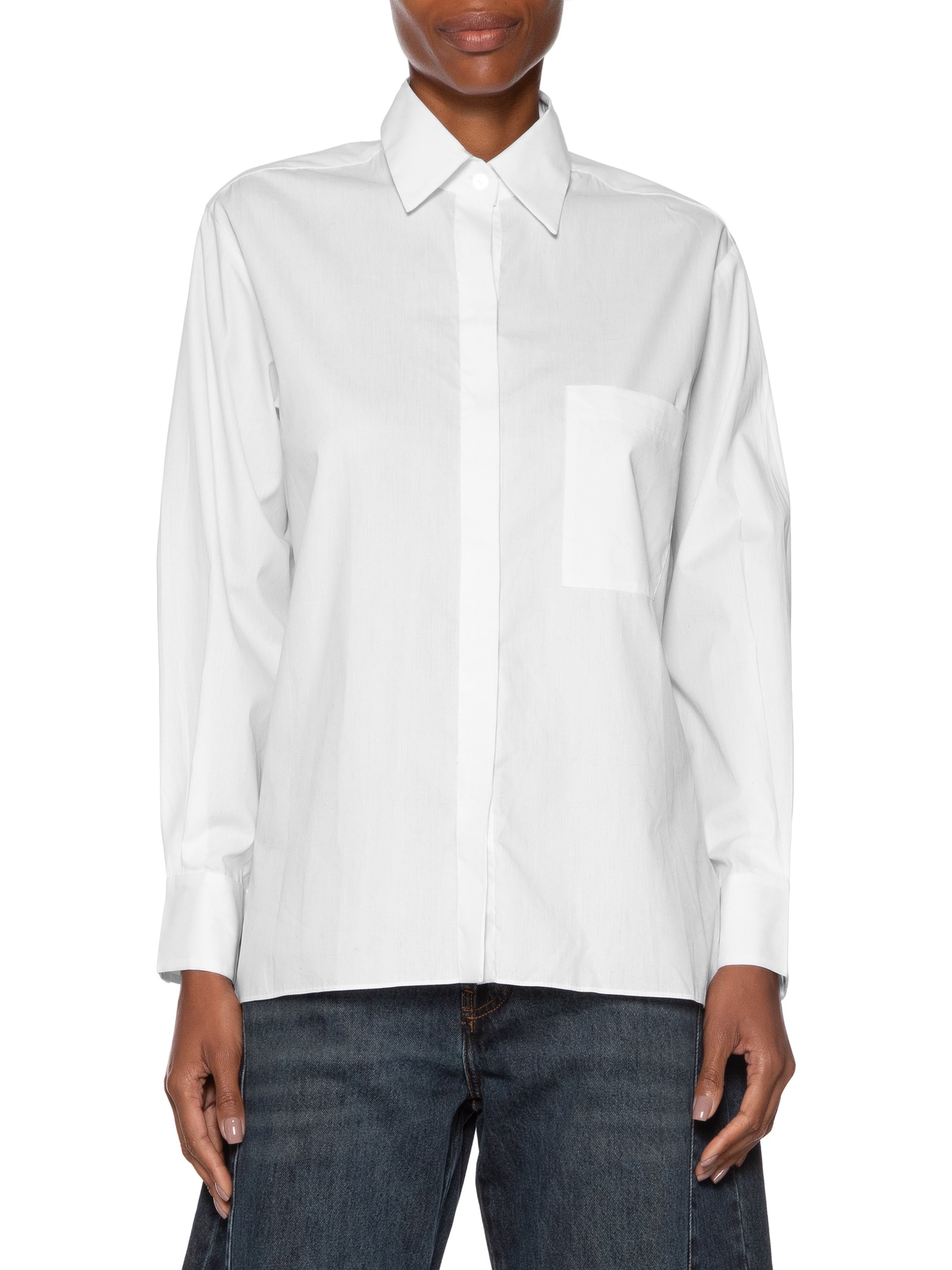 Camisa Feminina Tricoline Essential -Branco Animale