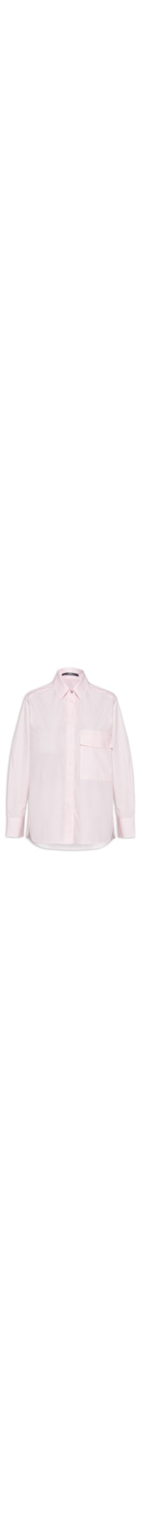 Camisa Feminina Tricoline Listra - Rosa