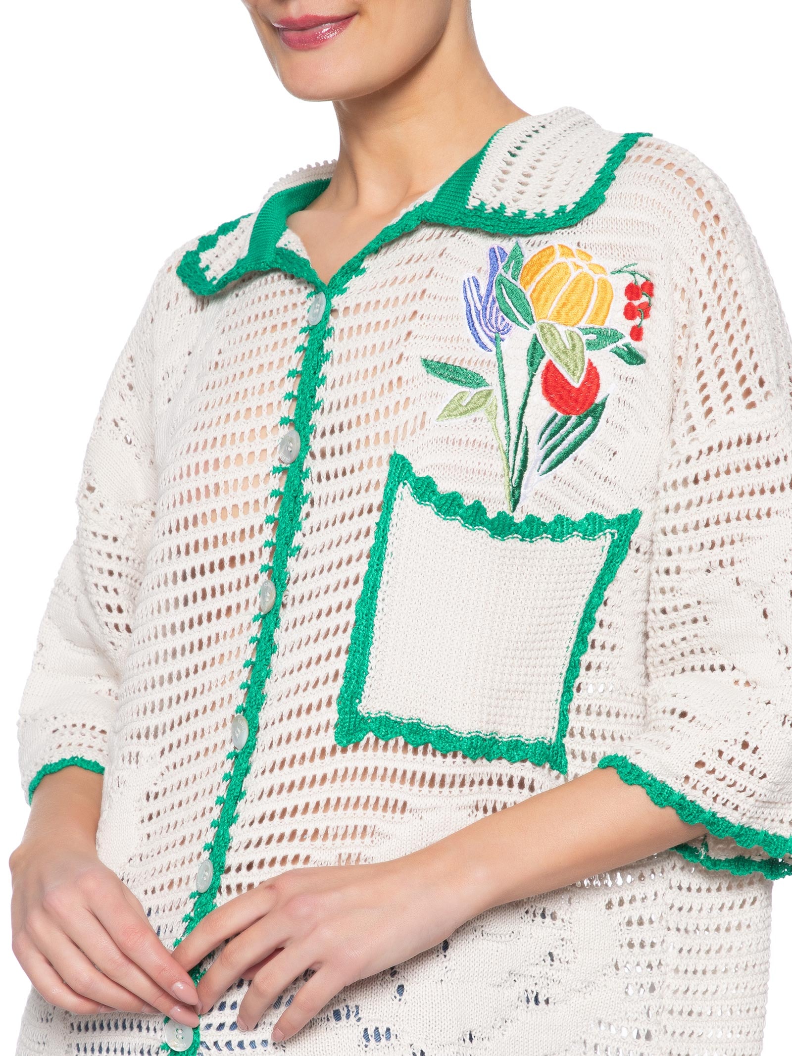 Camisa Feminina Tricot Feira de Legumes – Branco Farm