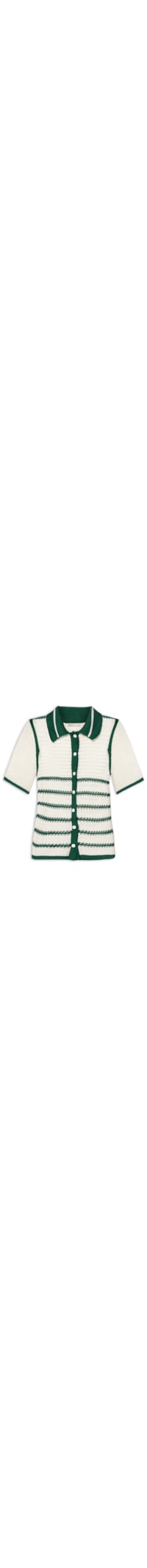 Camisa Feminina Tricot Listras - Verde