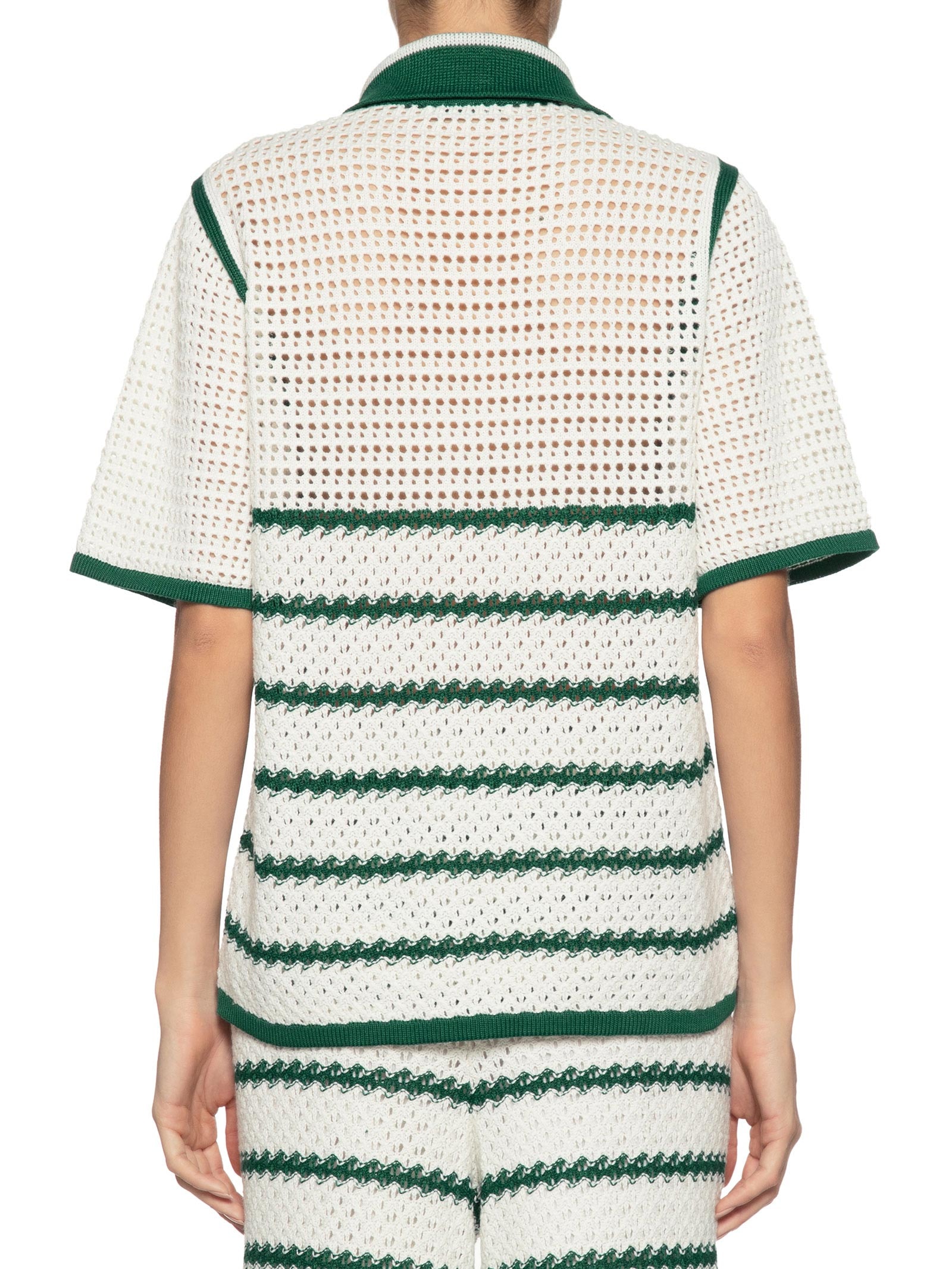 Camisa Feminina Tricot Listras Verde Dress To